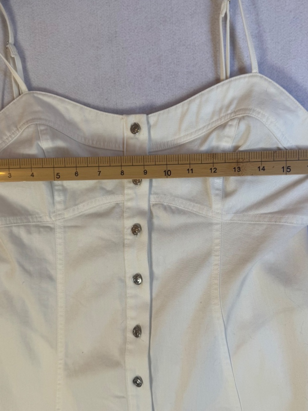 Boho Chic Cottagecore Free People Just Jill Denim Maxi Dress Medium Ivory Medium - Picture 5 of 13